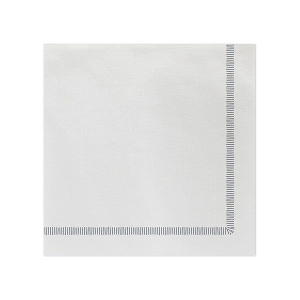 Papersoft Napkins Fringe Gray Dinner Napkins (Pack of 50)