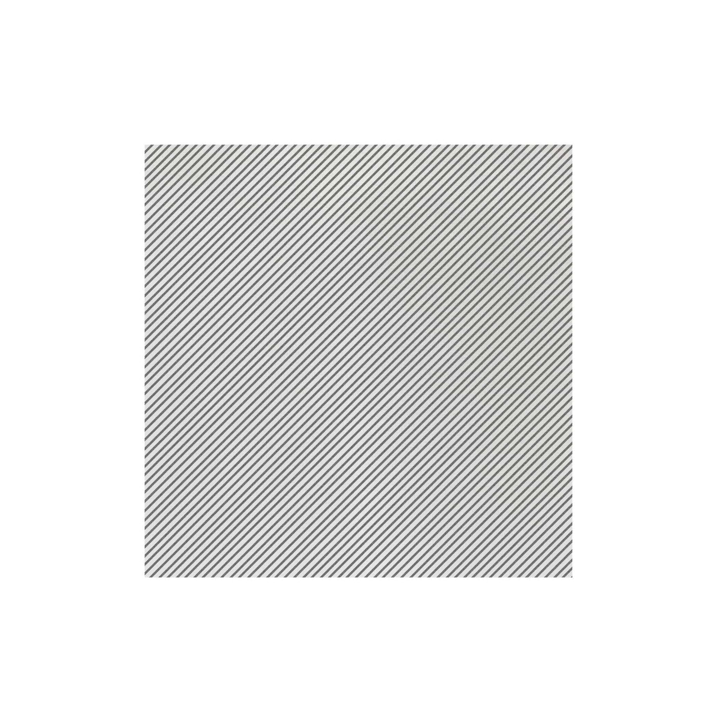 Papersoft Napkins Seersucker Stripe Gray Dinner Napkins (Pack of 20)