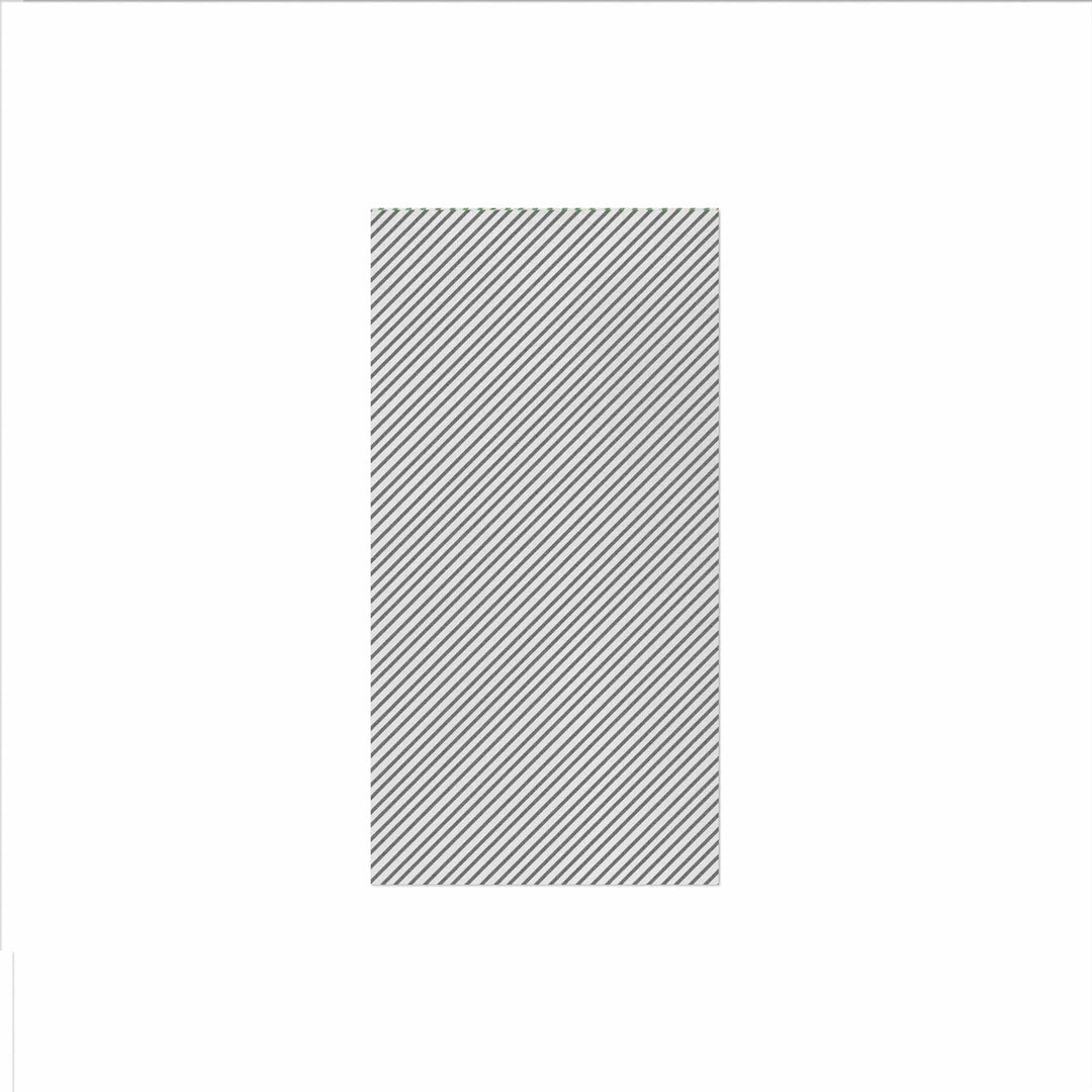 Papersoft Napkins Seersucker Stripe Gray Guest Towels (Pack of 20)