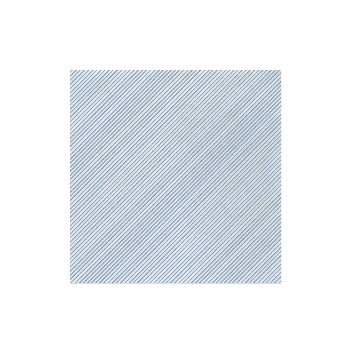 Papersoft Napkins Light Blue Seersucker Stripe Dinner Napkins (Pack of 50)