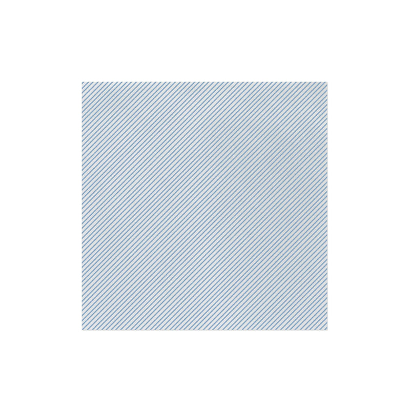 Papersoft Napkins Light Blue Seersucker Stripe Dinner Napkins (Pack of 50)