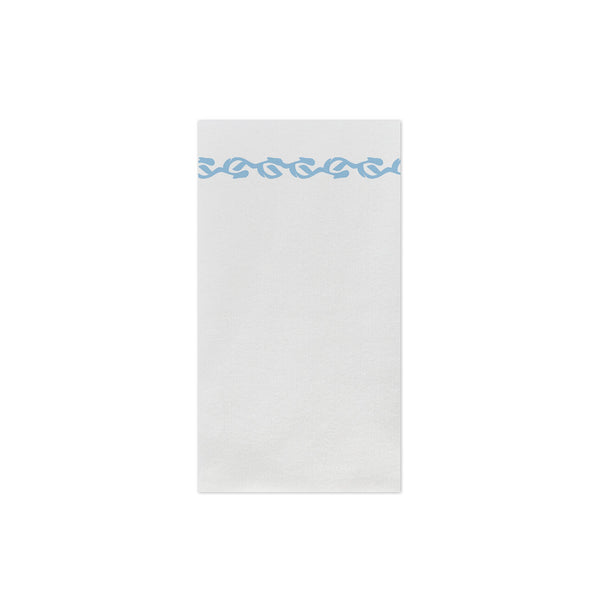 Papersoft Napkins Florentine Light Blue Guest Towels (Pack of 50)