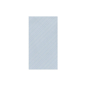 Papersoft Napkins Light Blue Seersucker Stripe Guest Towels (Pack of 50)