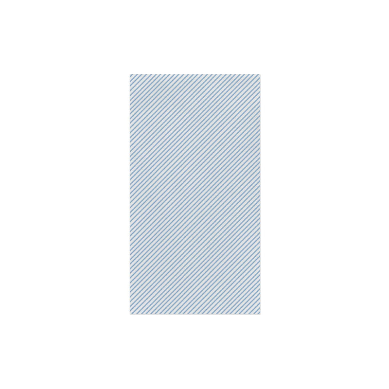 Papersoft Napkins Light Blue Seersucker Stripe Guest Towels (Pack of 50)