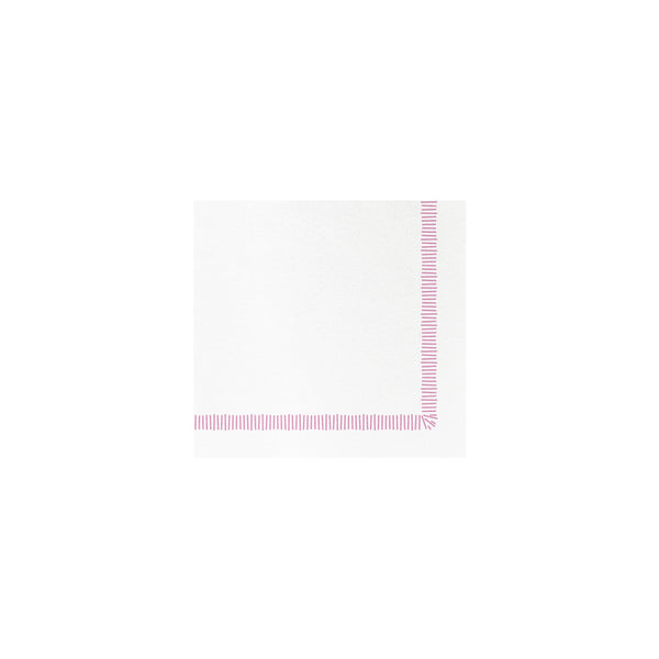 Papersoft Napkins Fringe Pink Cocktail Napkins (Pack of 20)