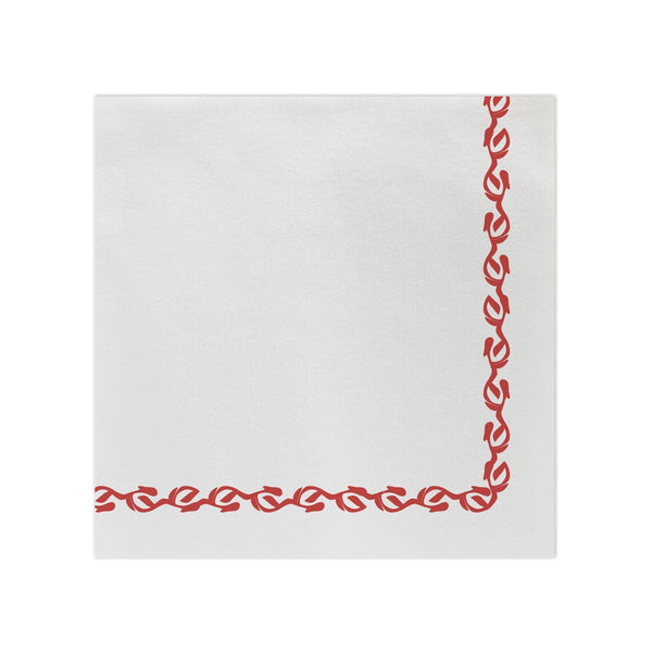 Papersoft Napkins Florentine Red Dinner Napkins (Pack of 50)