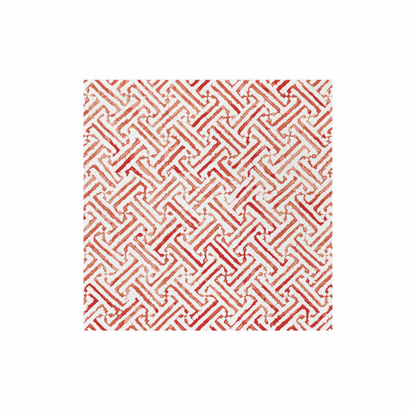 Papersoft Napkins Greek Key Red Dinner Napkins (Pack of 20)