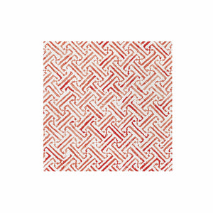 Papersoft Napkins Greek Key Red Dinner Napkins (Pack of 20)