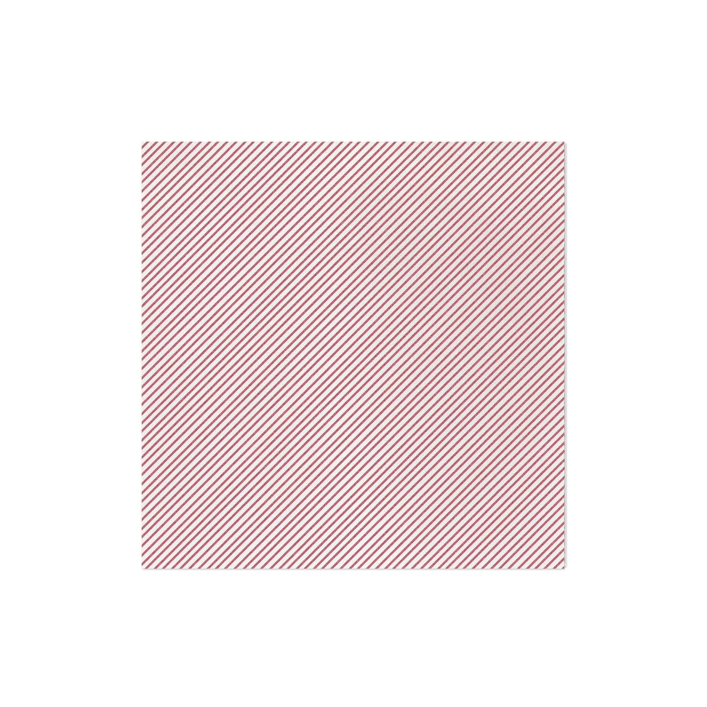 Papersoft Napkins Red Seersucker Stripe Dinner Napkins (Pack of 50)