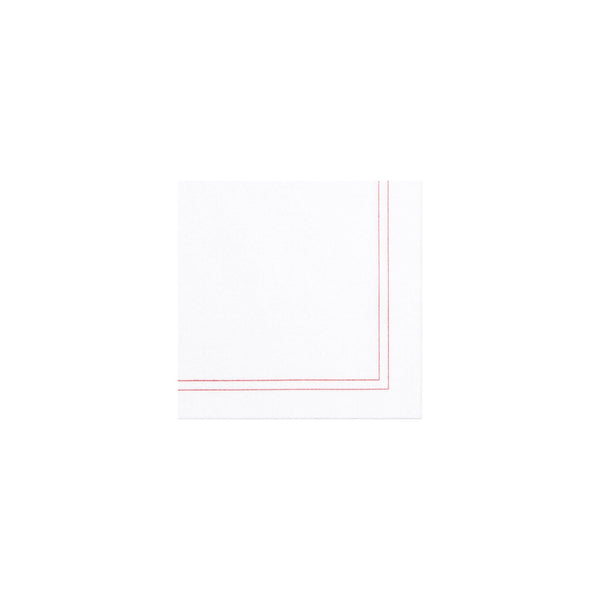 Papersoft Napkins Linea Red Cocktail Napkins (Pack of 20)