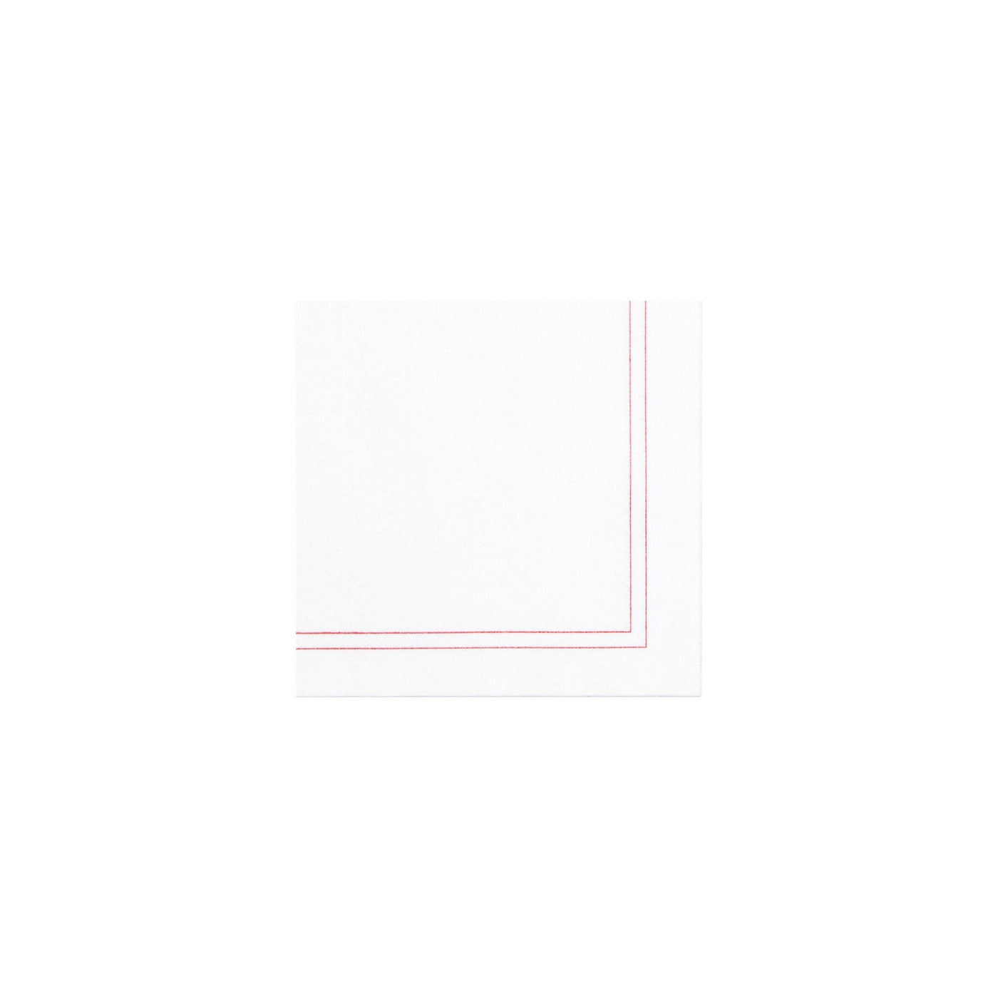 Papersoft Napkins Linea Red Cocktail Napkins (Pack of 20)