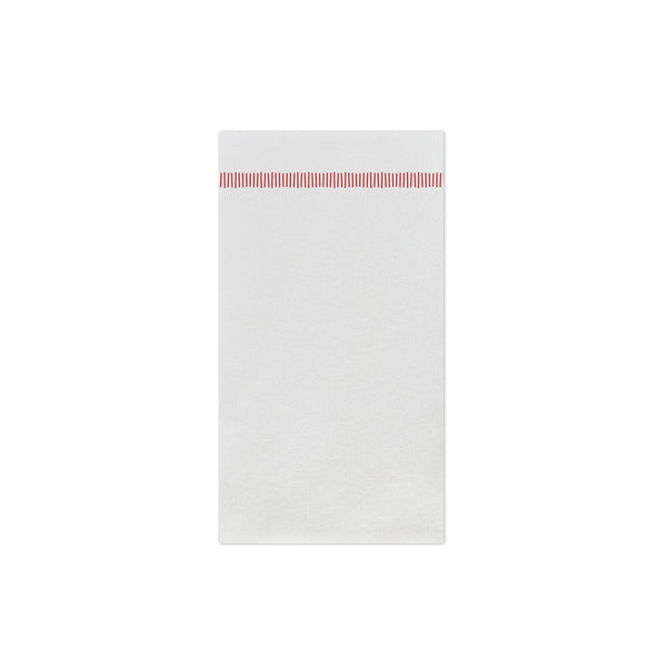 Papersoft Napkins Fringe Red Guest Towels (Pack of 50)