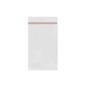 Papersoft Napkins Fringe Red Guest Towels (Pack of 50)