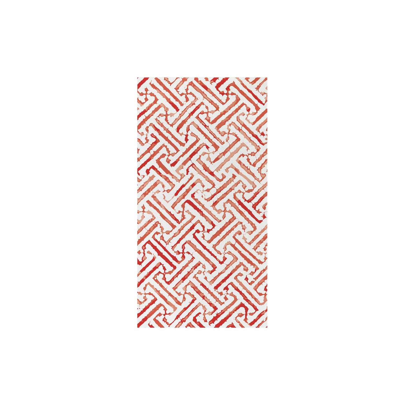 Papersoft Napkins Greek Key Red Guest Towels (Pack of 20)