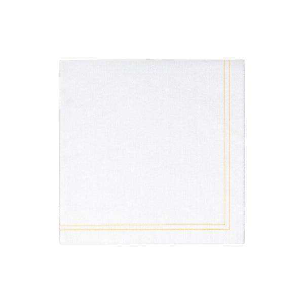 Papersoft Napkins Linea Yellow Dinner Napkins (Pack of 20)