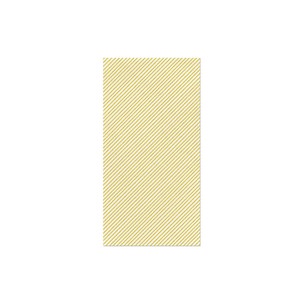 Papersoft Napkins Seersucker Stripe Yellow Guest Towels (Pack of 20)