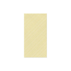 Papersoft Napkins Seersucker Stripe Yellow Guest Towels (Pack of 20)