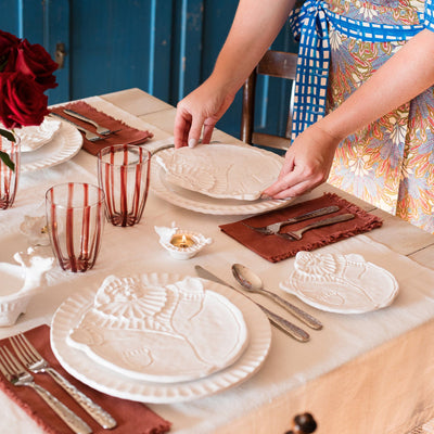 Pietra Natale Figural Santa Canape Plate