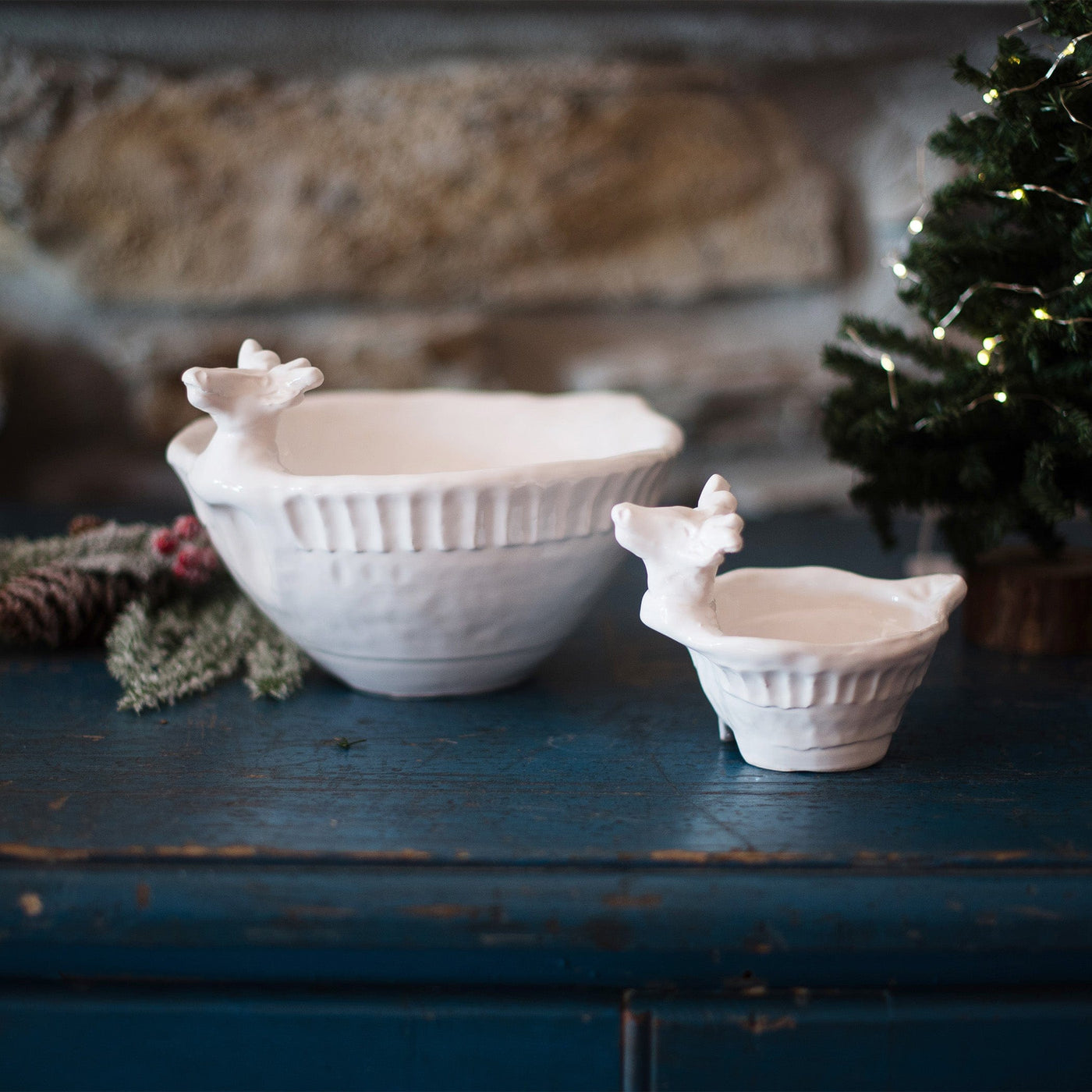 Pietra Natale Figural Deer Condiment Bowl