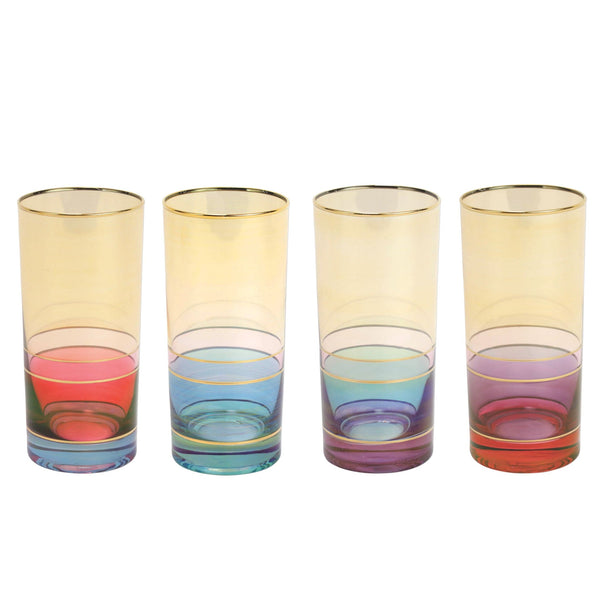 Regalia Deco Assorted High Balls - Set of 4