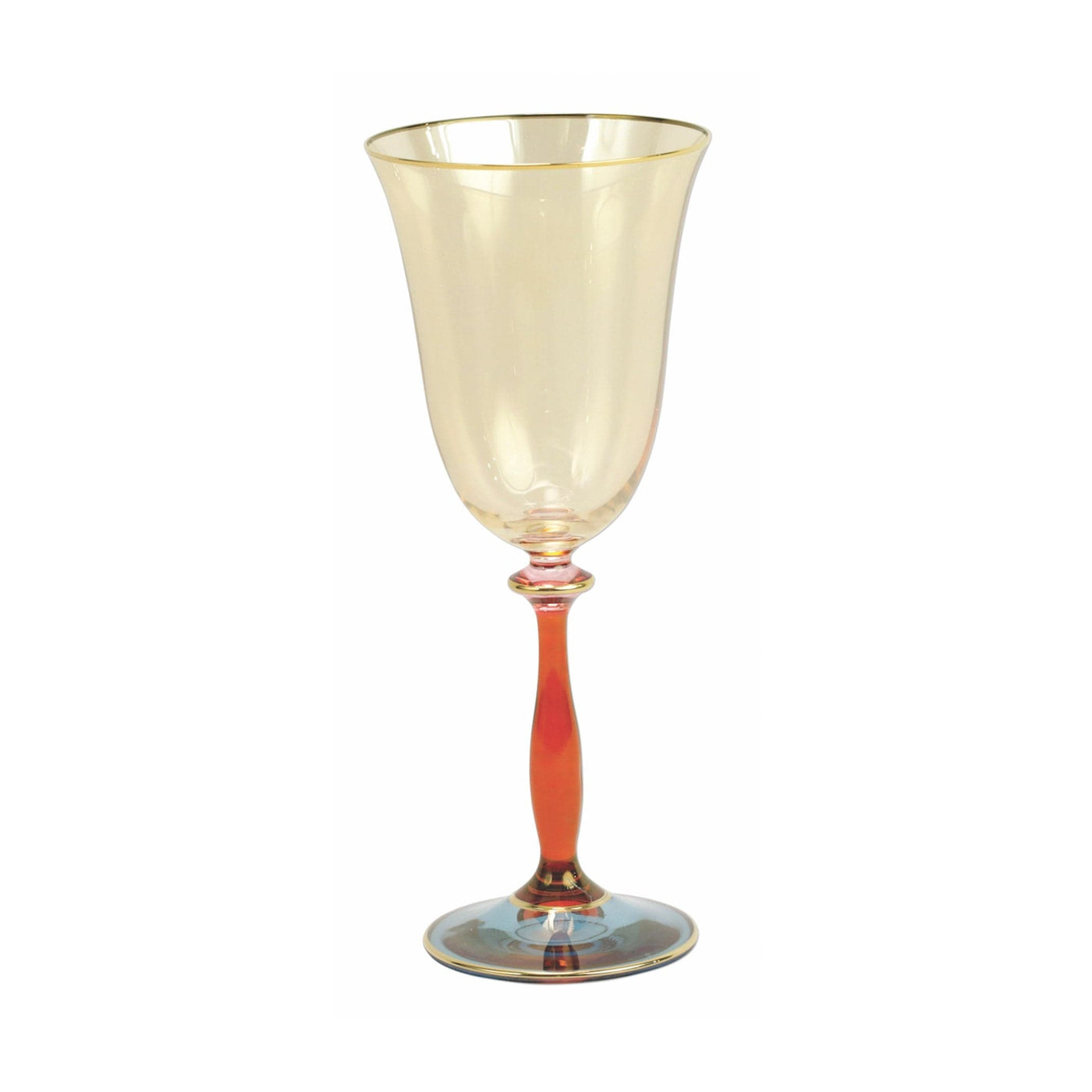 Regalia Deco Blue Wine Glass