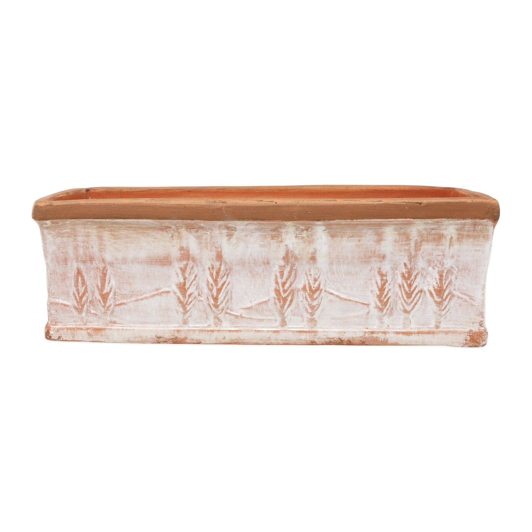 Rustic Garden Cypress Large Rectangular Planter