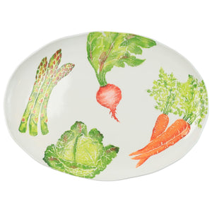 Spring Vegetables Large Oval Platter