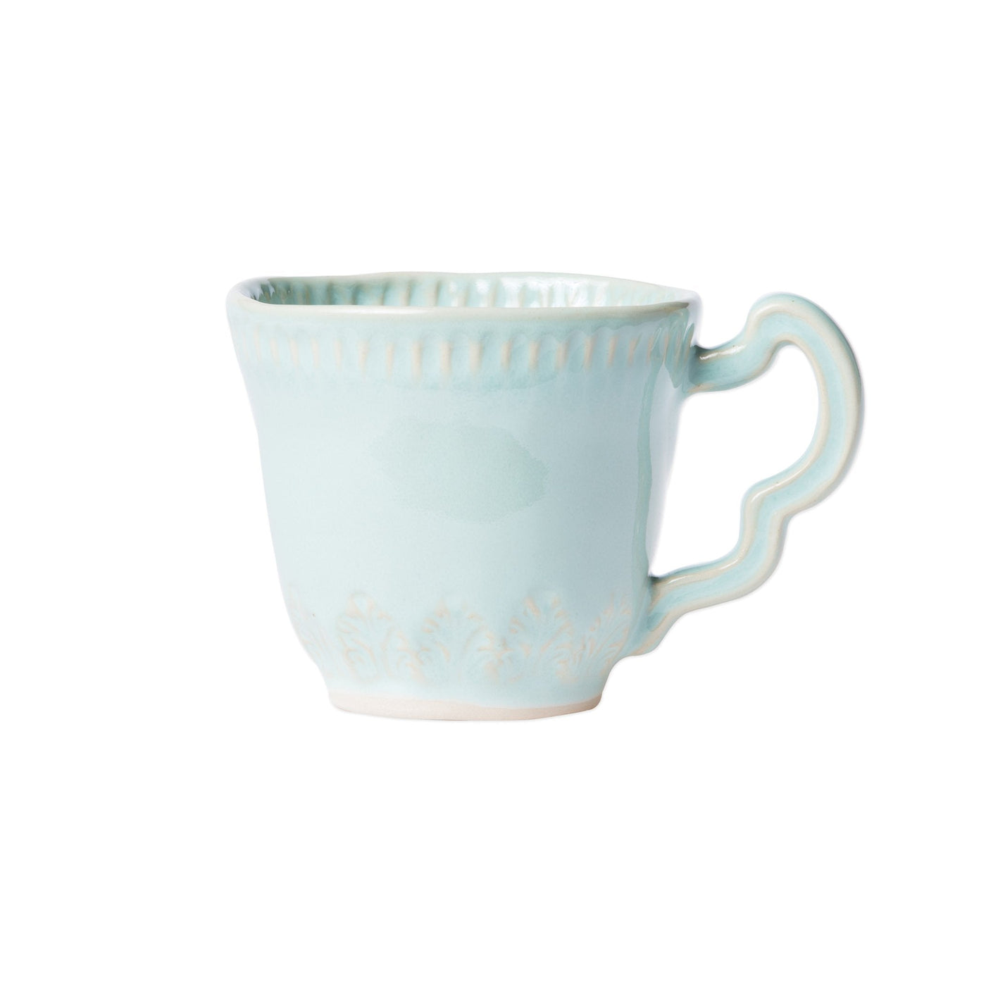 Incanto Stone Aqua Leaf Mug