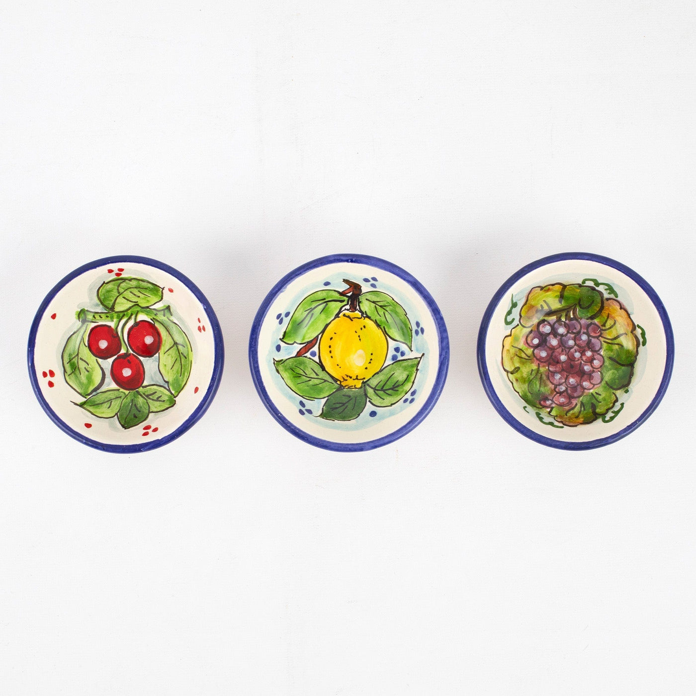 Assorted Fruit Small Bowls - Set of 3