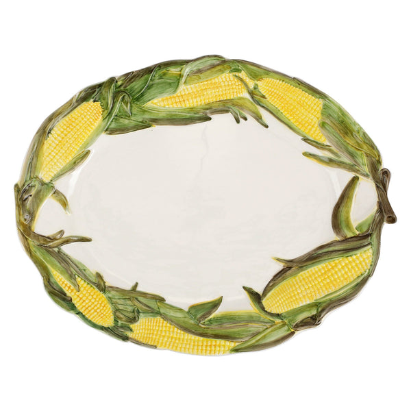 Cornfield Yellow Oval Platter