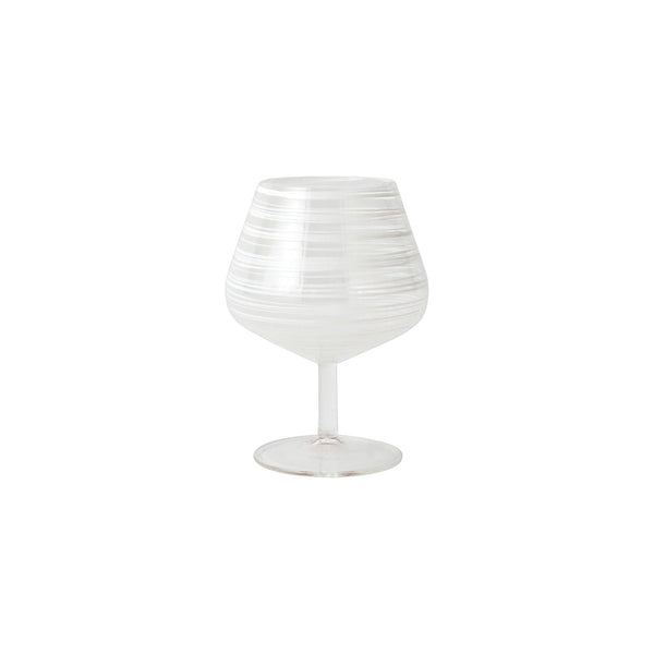 Swirl White Snifter