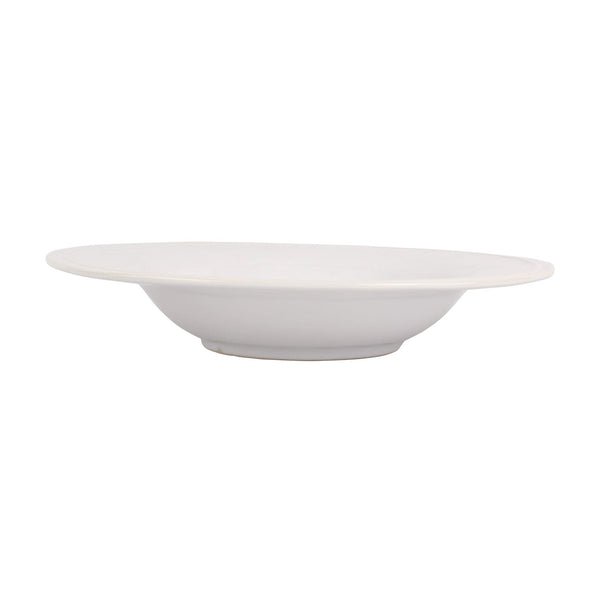 Aria White Shallow Serving Bowl