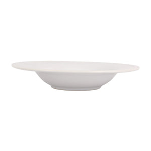 Aria White Shallow Serving Bowl