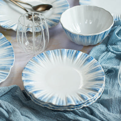 Bari Blue and White Salad Plate