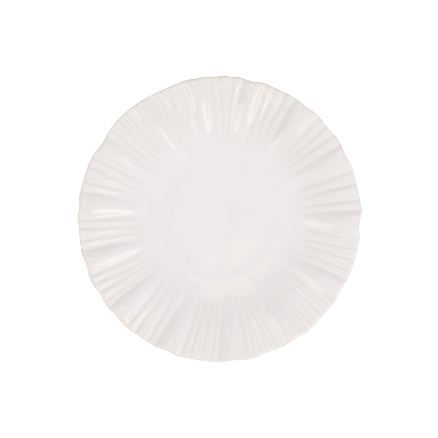 Bari White Salad Plate