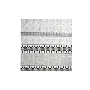 Bohemian Linens Gray/Black Napkins - Set of 4