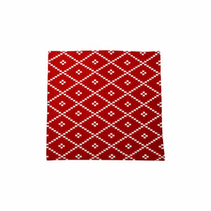 Bohemian Linens Holiday Red Napkins - Set of 4