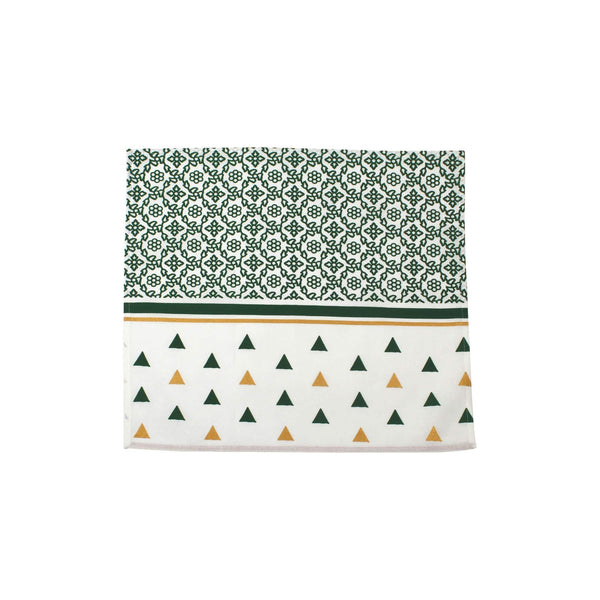 Bohemian Linens Tree Green/Gold Napkins - Set of 4