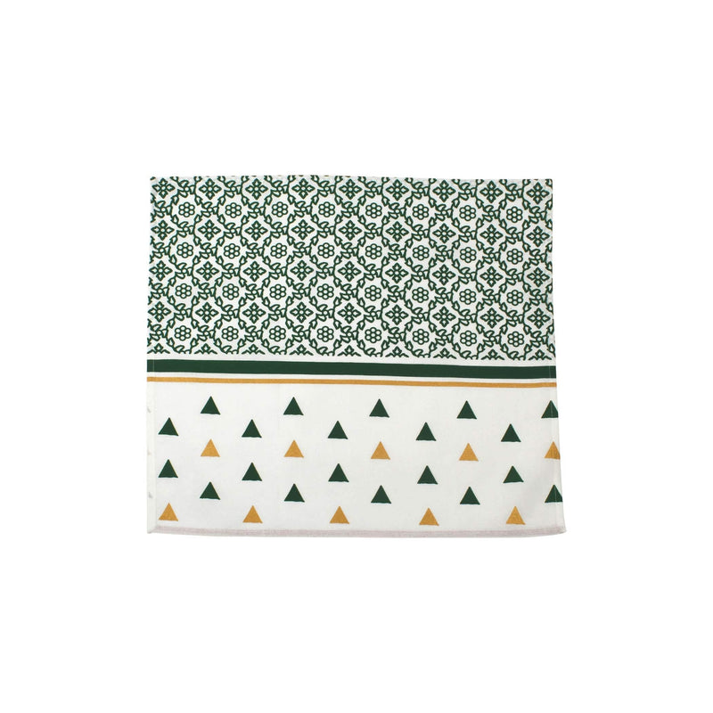 Bohemian Linens Tree Green/Gold Napkins - Set of 4