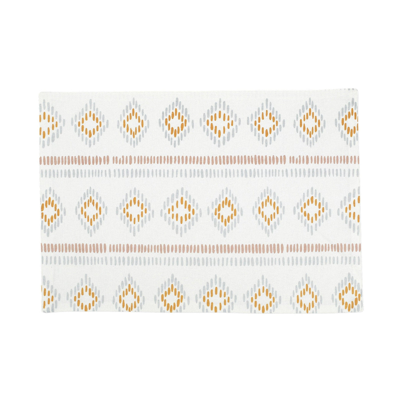 Bohemian Linens Beige/Gray Reversible Placemats - Set of 4