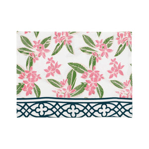 Bohemian Linens Navy/Pink Reversible Placemats - Set of 4