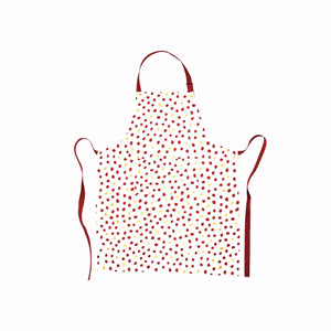 Bohemian Linens Dot Red/Gold Apron