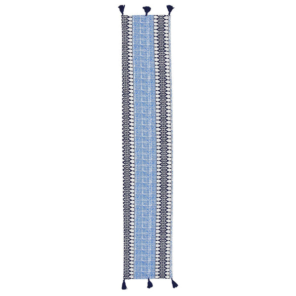 Bohemian Linens Blue Runner