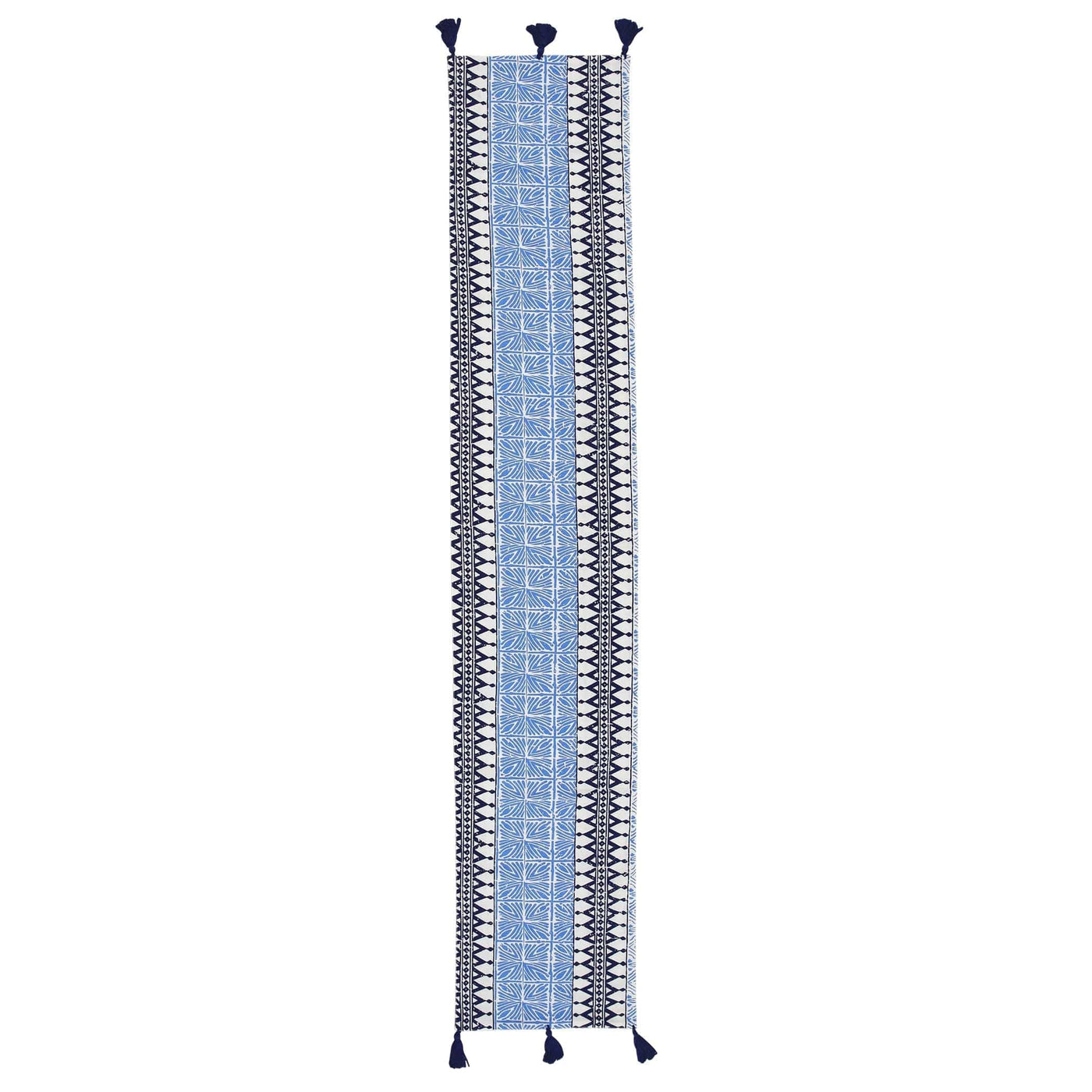 Bohemian Linens Blue Runner