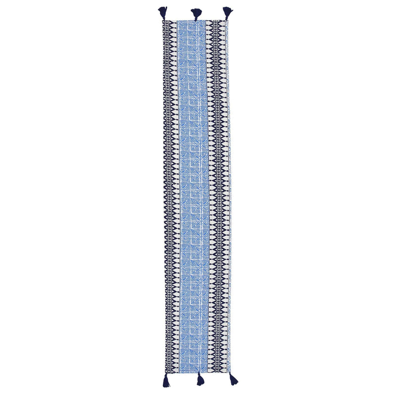 Bohemian Linens Blue Runner