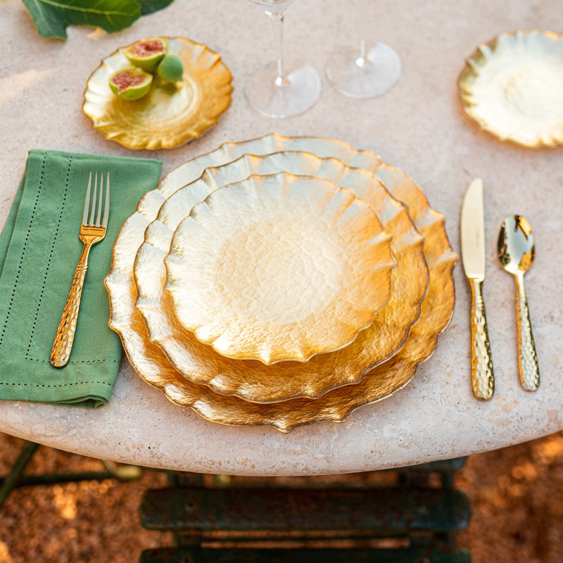 Baroque Glass Dinner Plate