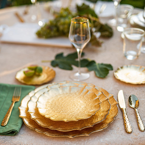 Baroque Glass Dinner Plate