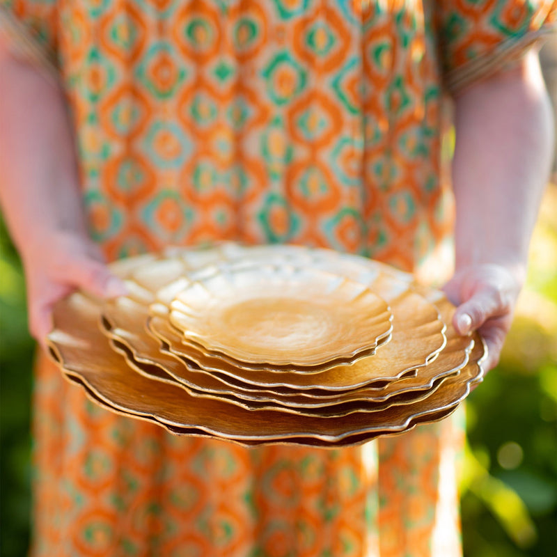 Baroque Glass Dinner Plate