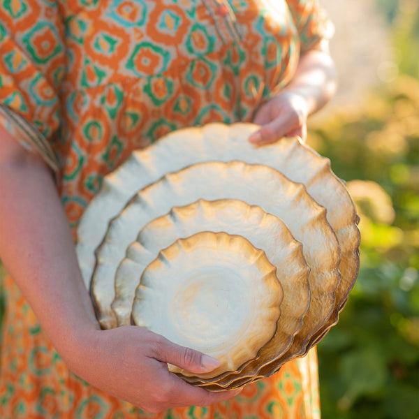 Baroque Glass Salad Plate