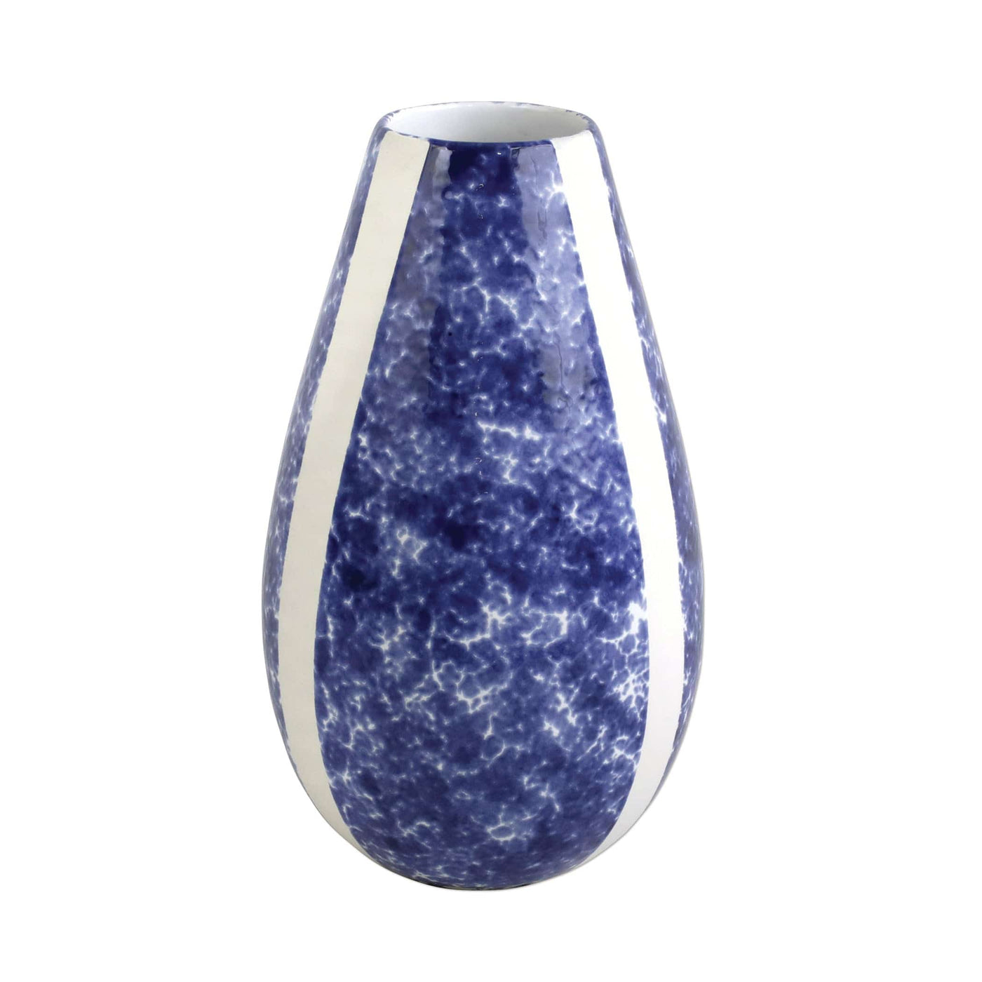 Santorini Sponged Vase Blue